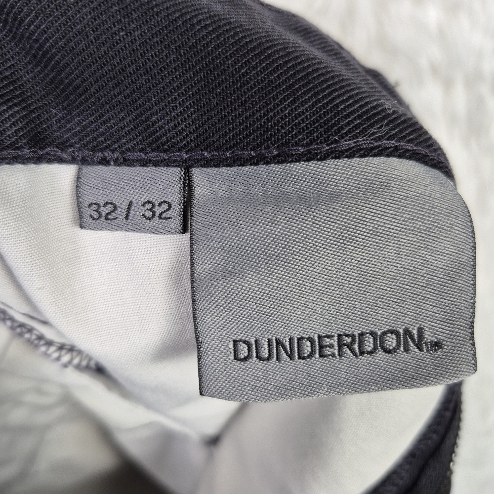 Dunderdon Mens‎ Black Slim Straight Leg Jeans 32x30 Casual Workwear Classic - Picture 7 of 12